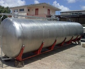 Cisterna da trasporto in acciaio inox